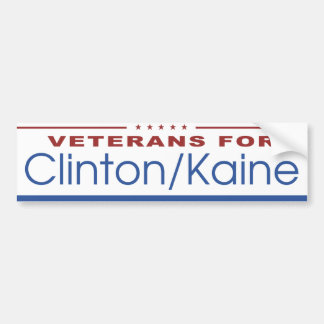 Adesivo Para Carro Veteranos para Clinton/Kaine 2016