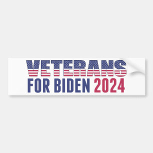 Adesivo Para Carro Veteranos para Democrata Eleitoral de Biden 2024