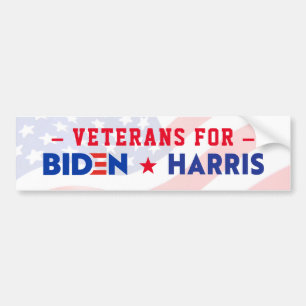 ADESIVO PARA CARRO VETERANOS PARA JOE BIDEN E KAMALA HARRIS 2020