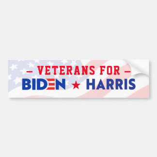 ADESIVO PARA CARRO VETERANOS PARA JOE BIDEN & KAMALA HARRIS 2020