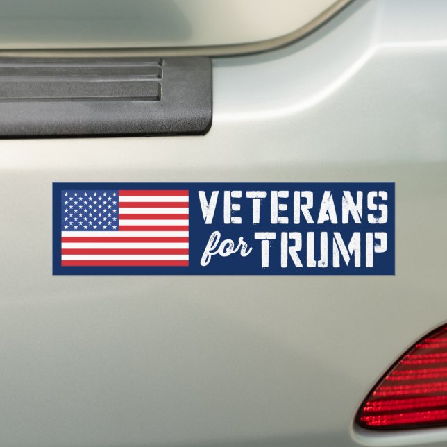 Adesivo Para Carro Veteranos Para Trump 2024 (No carro)