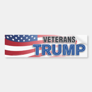 Adesivo Para Carro Veteranos Pela Bandeira Patriótica Americana Trum