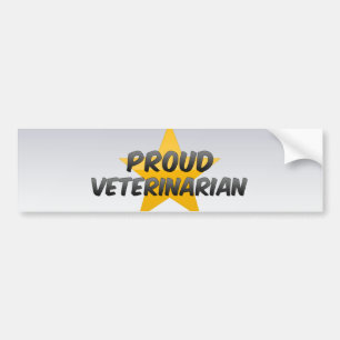 Adesivo Para Carro Veterinário orgulhoso