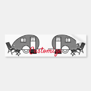 Adesivo Para Carro Viagem clássico Trailer Caravan Thunder_Cove