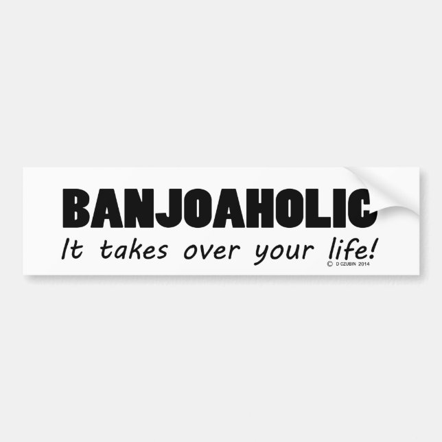 Adesivo Para Carro Vida Banjoaholic (Frente)
