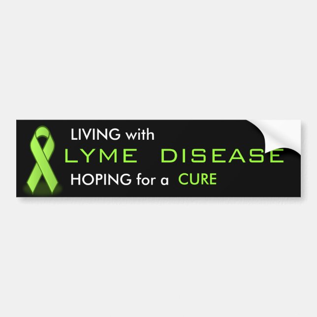 Adesivo Para Carro Vida com a doença de Lyme (Frente)