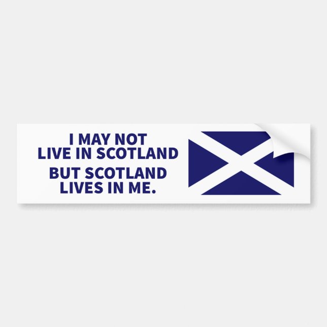Adesivo Para Carro Vidas de Scotland em mim autocolante no vidro (Frente)