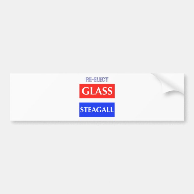 Adesivo Para Carro Vidro Steagall do RE-ELECT (Frente)