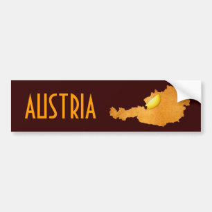 Adesivo Para Carro Viennese Schnitzel - Mapa Da Áustria