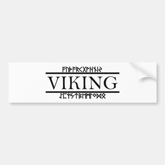 Adesivo Para Carro Viking Runk Bumper Sticker (Frente)