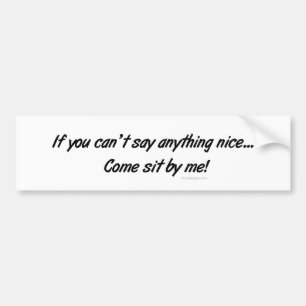 Adesivo Para Carro Vindo sente por mim Bumpersticker