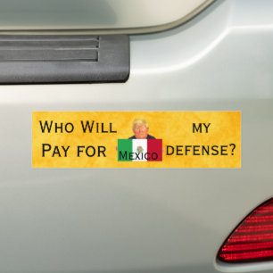 Adesivo Para Carro Vinheta-ampola Trump Defense