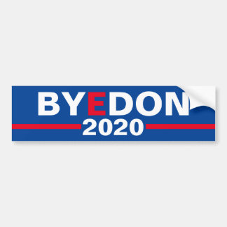 Adesivo Para Carro Vinheta Azul De Bumper "Bye Don 2020"