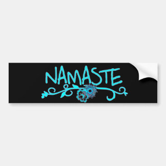 Adesivo Para Carro Vinheta Bumper Namaste Yoga