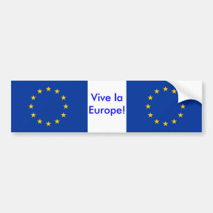 Adesivo Para Carro Vinheta com bandeira da União Europeia