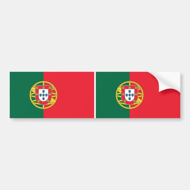 Adesivo Para Carro Vinheta com bandeira de Portugal (Frente)