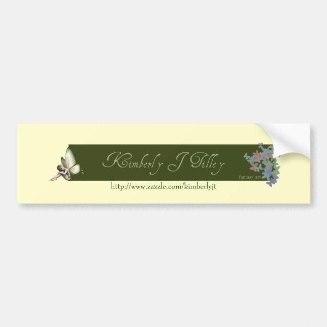 Adesivo Para Carro Vinheta de amassado de loja de fadas tímidas (Frente)