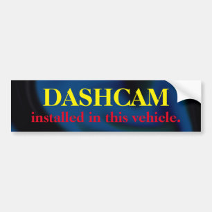 Adesivo Para Carro Vinheta de Bumper Dashcam