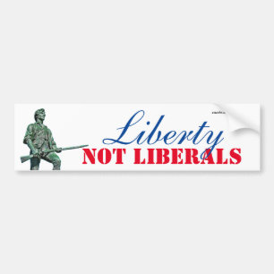 Adesivo Para Carro Vinheta de Bumper Liberal Não Liberal