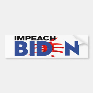Adesivo Para Carro Vinheta de impressão digital de sangue da IMPEACH