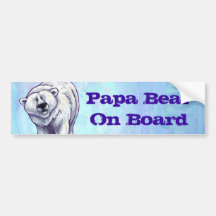 Adesivo Para Carro Vinheta de Urso Polar do Papa