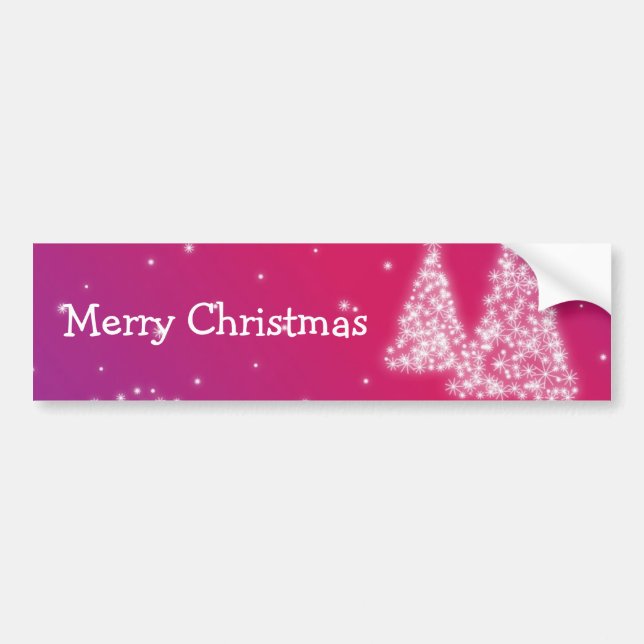 Adesivo Para Carro Vinheta Feliz de Natal (Frente)