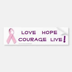 Adesivo Para Carro Vinheta para Cancer de fita rosa