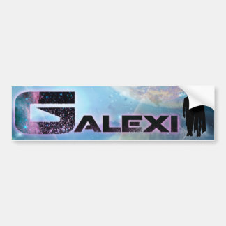 Adesivo Para Carro vinheta para-choques com logotipo GALEXI