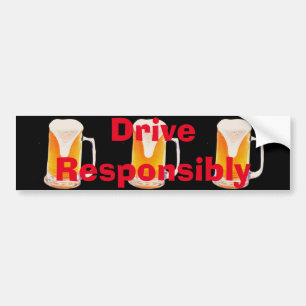 Adesivo Para Carro Vinheta para-choques de cerveja