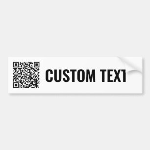 Adesivo Para Carro Vinheta para-choques de código QR