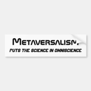 Adesivo Para Carro Vinheta para-choques de metaversalismo 3