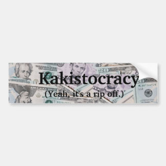Adesivo Para Carro Vinheta-para-choques Kakistocracy