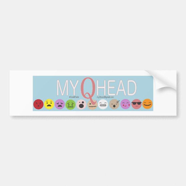 Adesivo Para Carro Vinheta para-choques MyQHead (Frente)