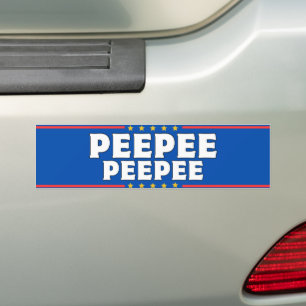 Adesivo Para Carro Vinheta para-choques PeePee PooPoo 2024