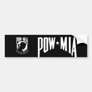 Adesivo Para Carro Vinheta para-choques POW MIA