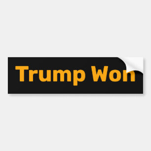 Adesivo Para Carro Vinheta para-choques Trump Won