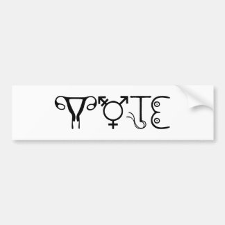 Adesivo Para Carro Vinheta para-choques VOTO