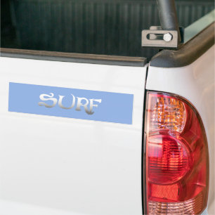 Adesivo Para Carro vinheta surf azul para-choques