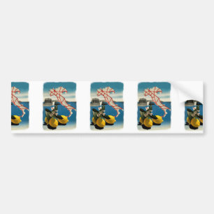 Adesivo Para Carro Vintage Itália Viagem
