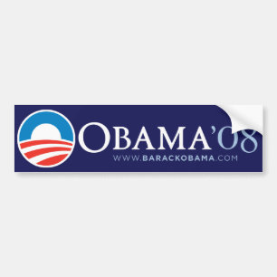 Adesivo Para Carro Vintage Obama 2008
