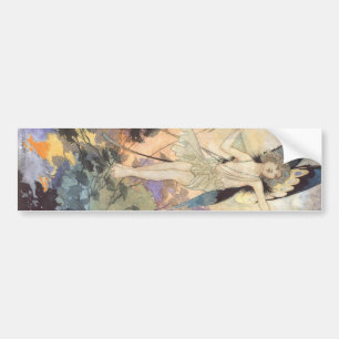 Adesivo Para Carro Vintage Victorian Butterfly Fairy por Robinson