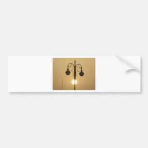 Adesivo Para Carro Vintage Victorian Sunset Street Light Art Design