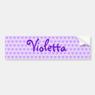 Adesivo Para Carro Violetta em roxo