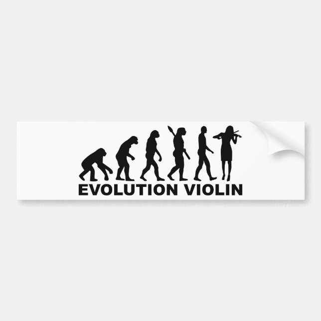 Adesivo Para Carro Violino da evolução (Frente)