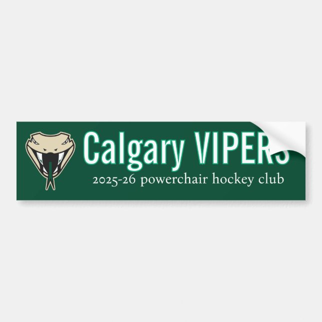 Adesivo Para Carro Vipers bumper sticker (Frente)