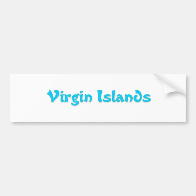 Adesivo Para Carro Virgin Islands (Frente)