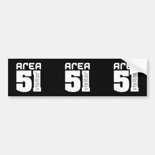 Adesivo Para Carro Visitante de Alienígena Area 51
