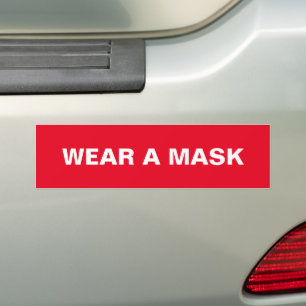 Adesivo Para Carro Vista uma máscara, carro minimalista branco verme
