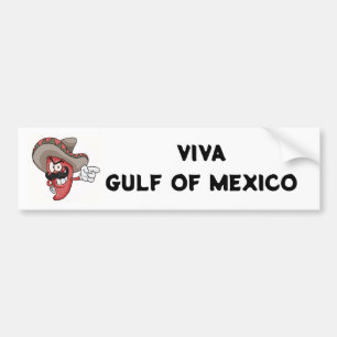 Adesivo Para Carro Viva Golfo do México Anti-Trump Bumper Sticker