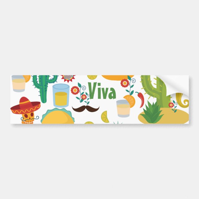Adesivo Para Carro viva méxico (Frente)